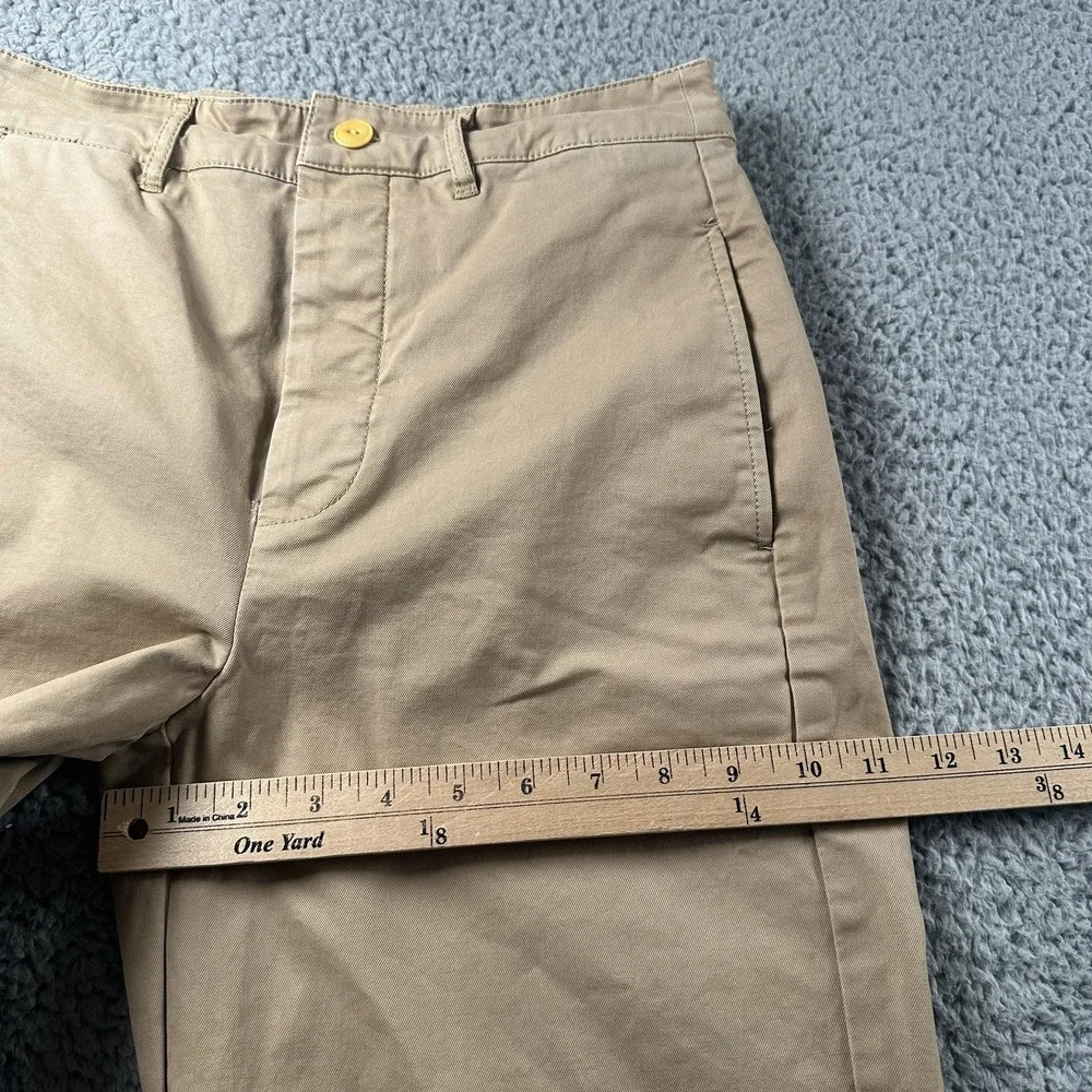 Alex Mill Chino Pants Womens 4‎ Beige Wide Leg Button Fly Stretch Twill Casual